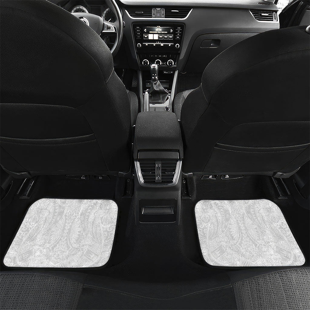 Personalised Brain Cancer Support Car Mats Ribbon Polynesian Pattern