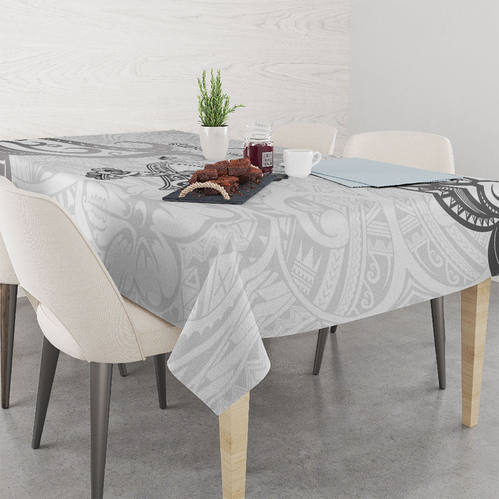 Brain Cancer Support Tablecloth Ribbon Polynesian Pattern
