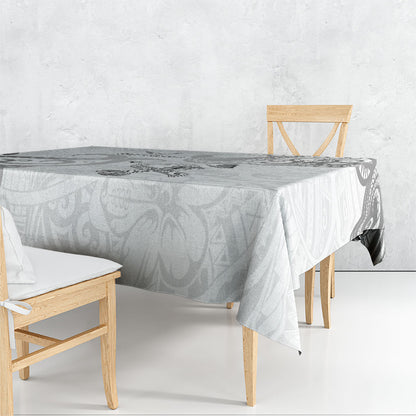 Brain Cancer Support Tablecloth Ribbon Polynesian Pattern