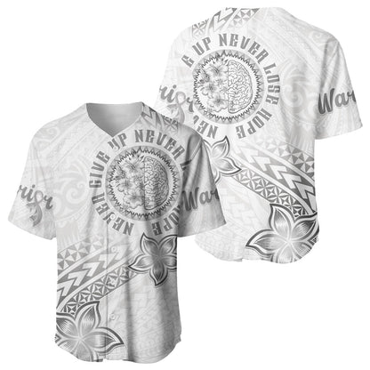 Brain Cancer Warrior Baseball Jersey Never Give Up