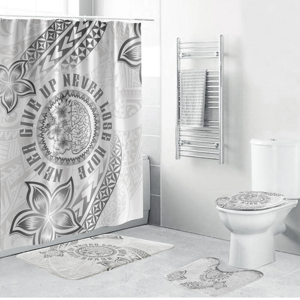 Brain Cancer Warrior Bathroom Set Never Give Up