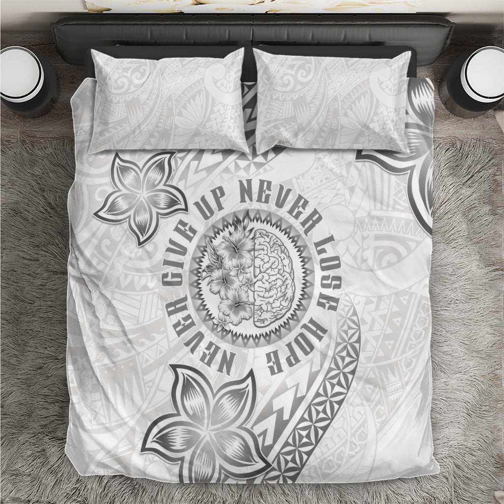 Brain Cancer Warrior Bedding Set Never Give Up