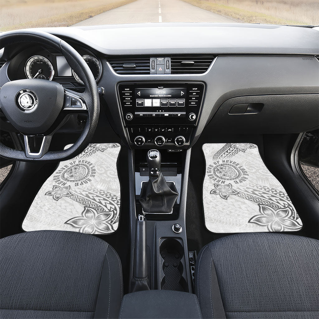 Brain Cancer Warrior Car Mats Never Give Up