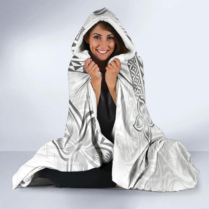 Brain Cancer Warrior Hooded Blanket Never Give Up