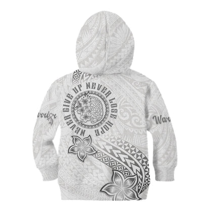 Brain Cancer Warrior Kid Hoodie Never Give Up