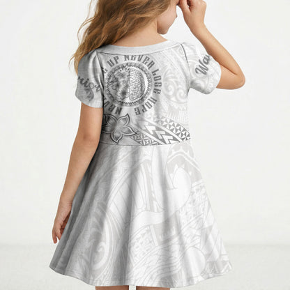 Brain Cancer Warrior Kid Short Sleeve Dress Never Give Up
