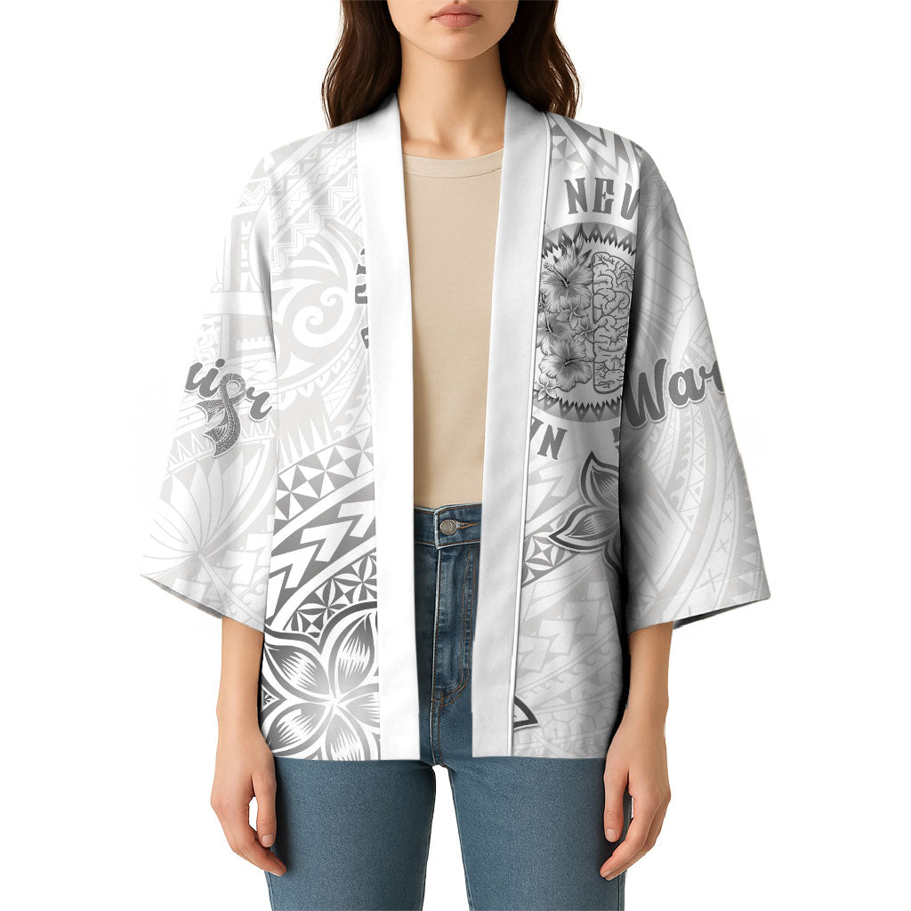 Brain Cancer Warrior Kimono Never Give Up