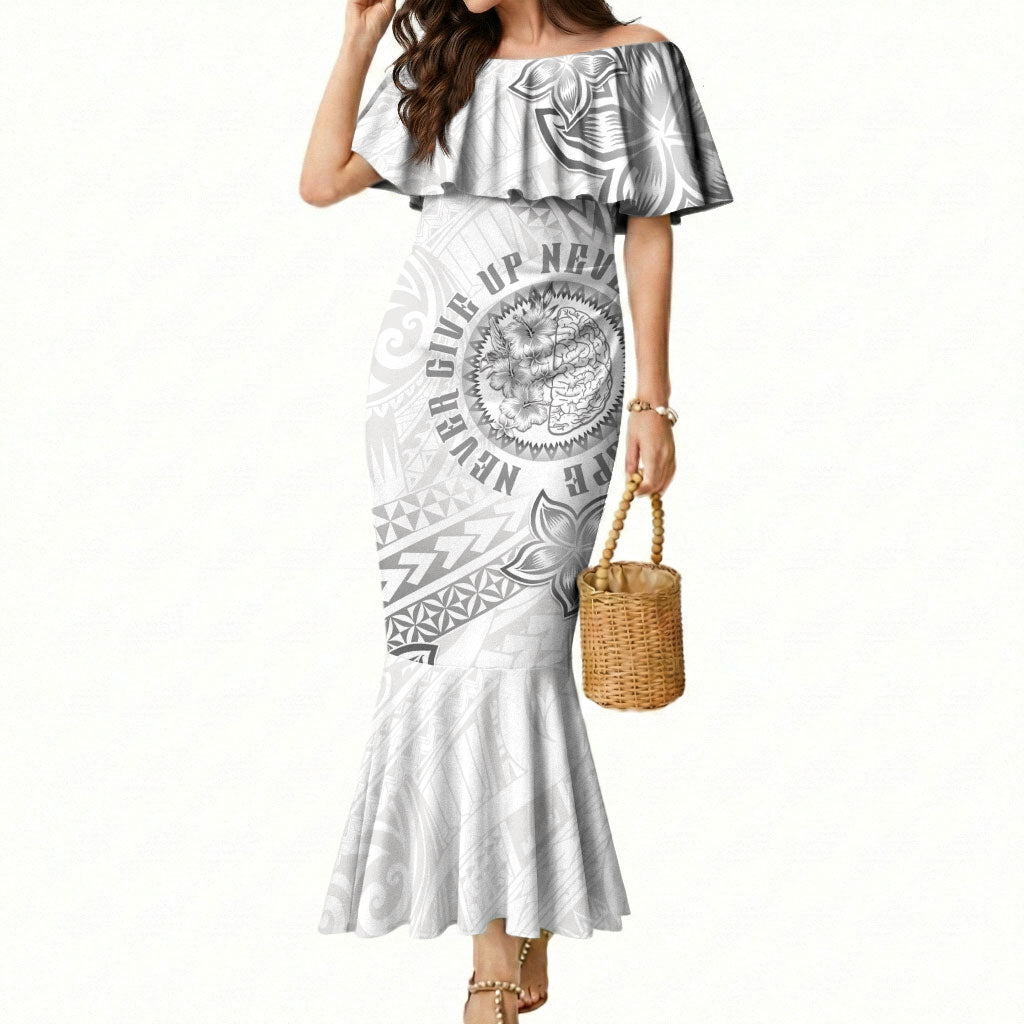 Brain Cancer Warrior Mermaid Dress Never Give Up