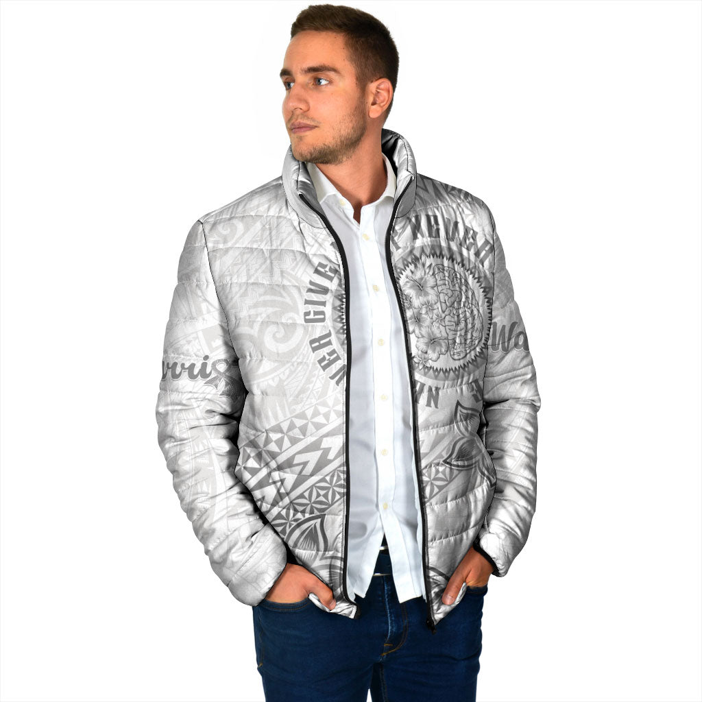 Brain Cancer Warrior Padded Jacket Never Give Up