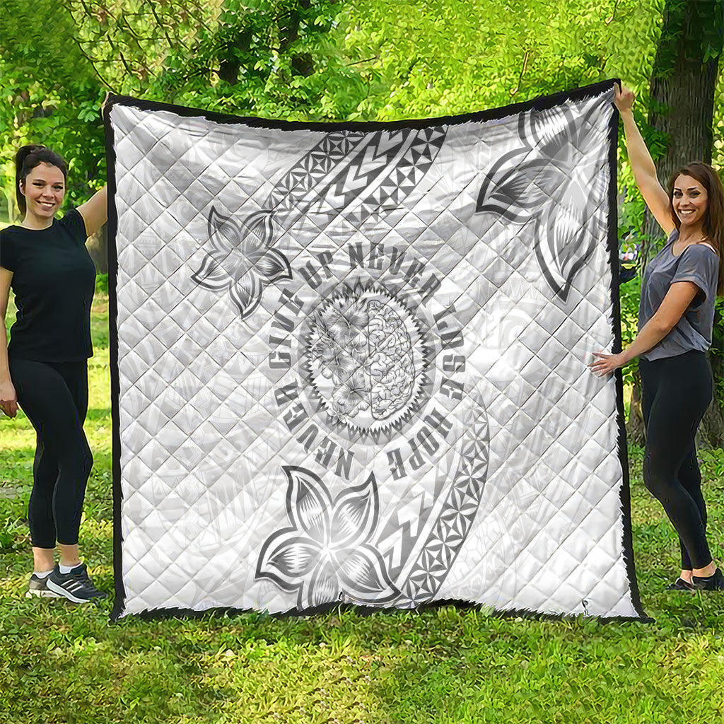 Brain Cancer Warrior Quilt Never Give Up