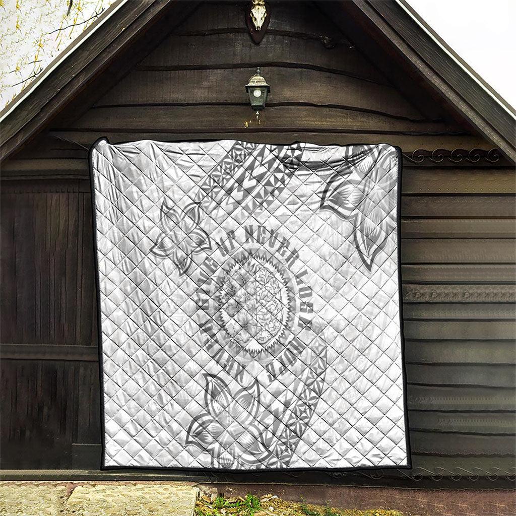 Brain Cancer Warrior Quilt Never Give Up