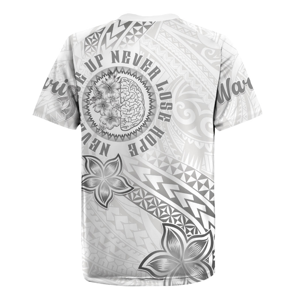 Brain Cancer Warrior Rugby Jersey Never Give Up