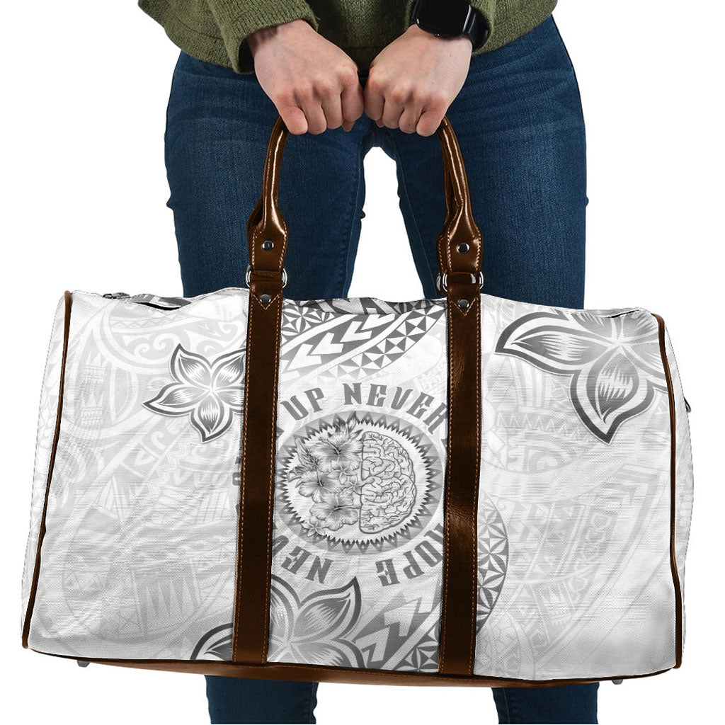 Brain Cancer Warrior Travel Bag Never Give Up