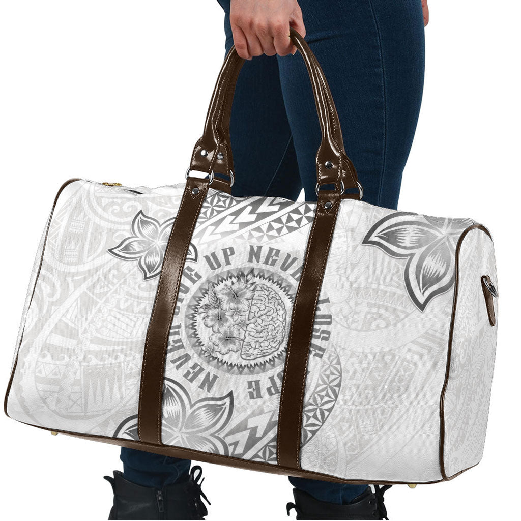 Brain Cancer Warrior Travel Bag Never Give Up