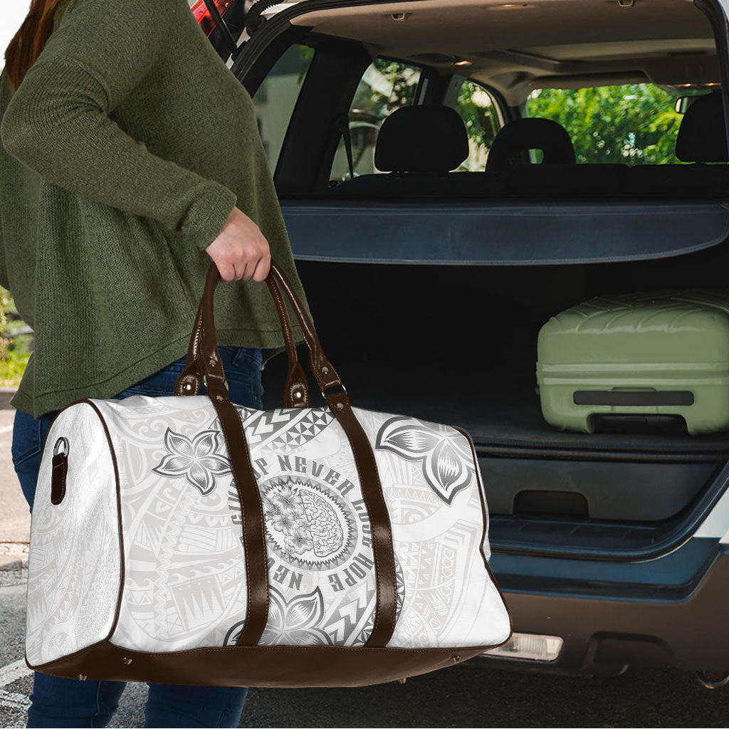 Brain Cancer Warrior Travel Bag Never Give Up