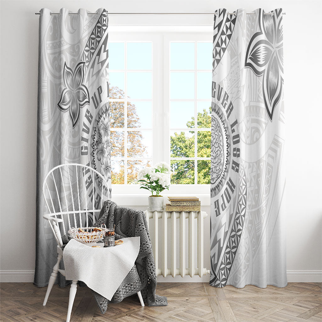 Brain Cancer Warrior Window Curtain Never Give Up