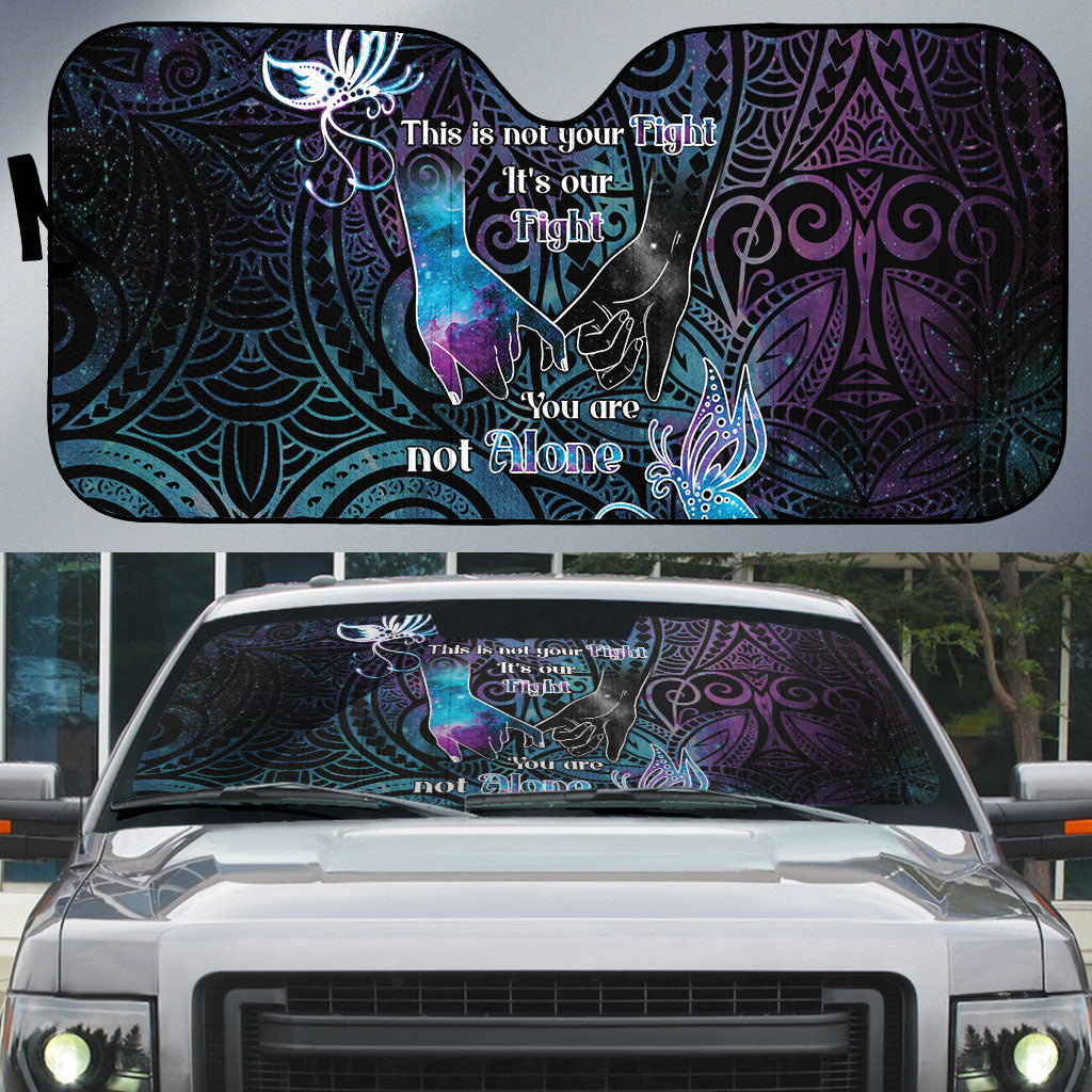 Suicide Prevention Auto Sun Shade You Are Not Alone