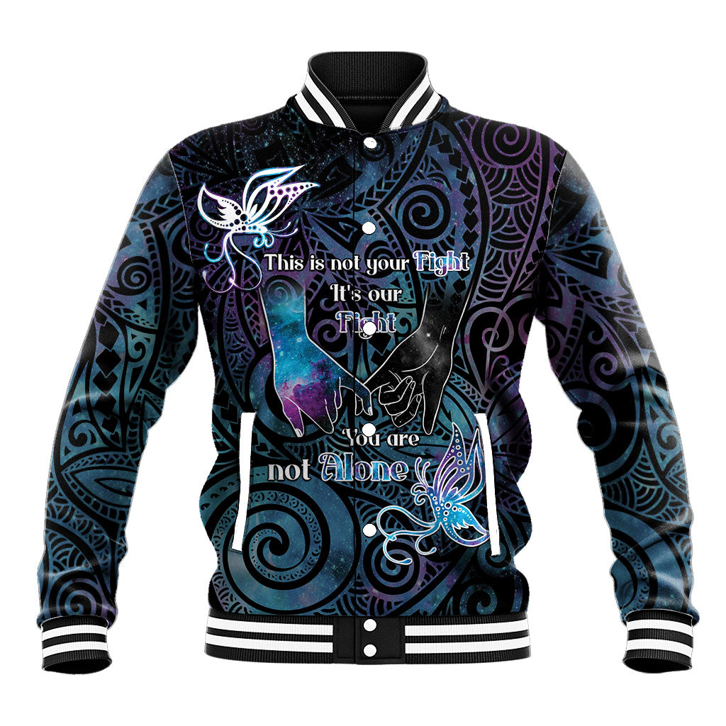 Suicide Prevention Baseball Jacket You Are Not Alone