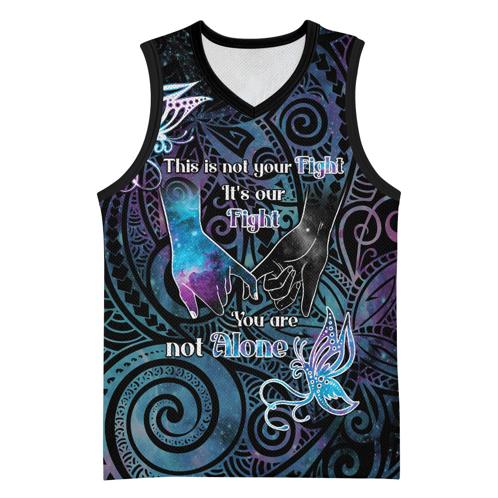 Suicide Prevention Basketball Jersey You Are Not Alone