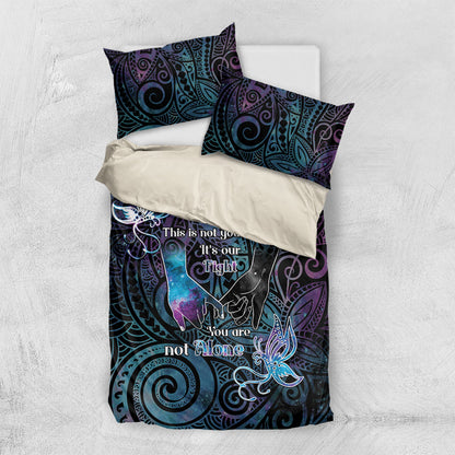 Suicide Prevention Bedding Set You Are Not Alone