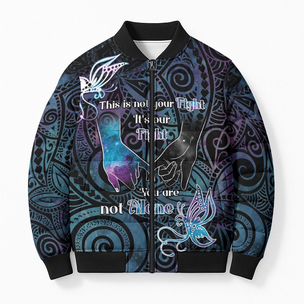Suicide Prevention Bomber Puffer Jacket You Are Not Alone
