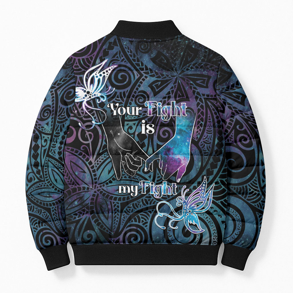 Suicide Prevention Bomber Puffer Jacket You Are Not Alone