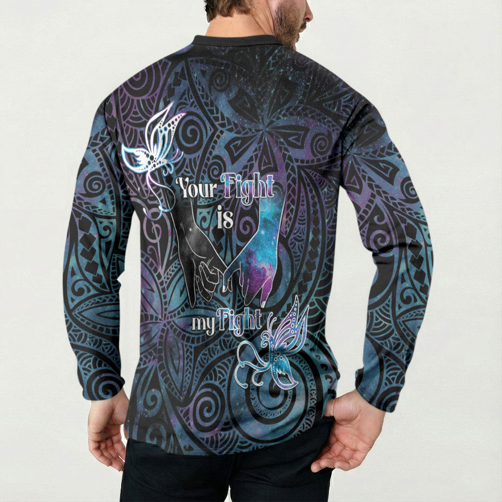 Suicide Prevention Button Sweatshirt You Are Not Alone