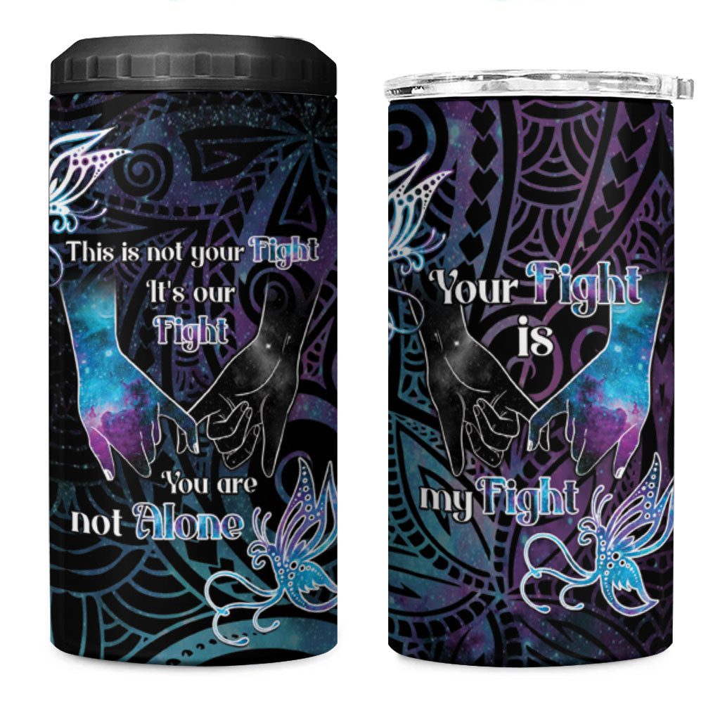 Suicide Prevention 4 in 1 Can Cooler Tumbler You Are Not Alone