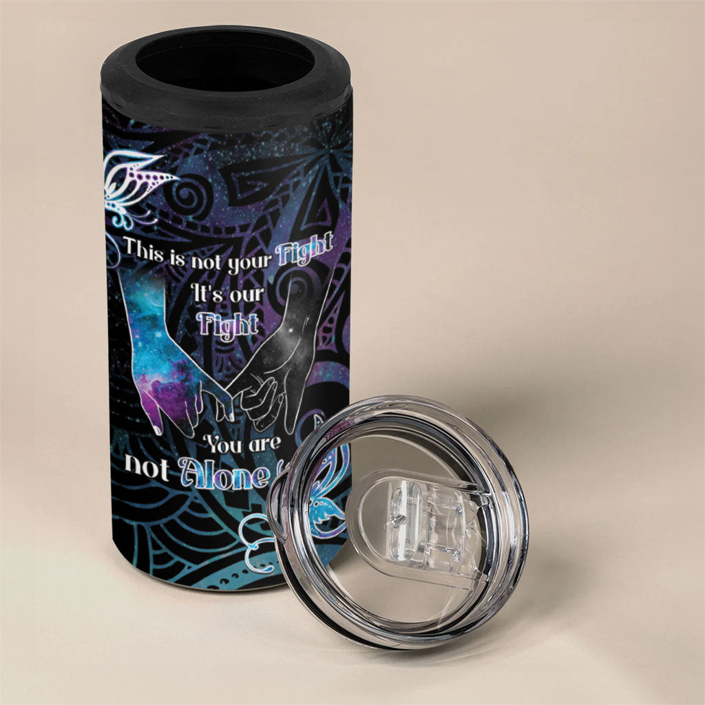Suicide Prevention 4 in 1 Can Cooler Tumbler You Are Not Alone