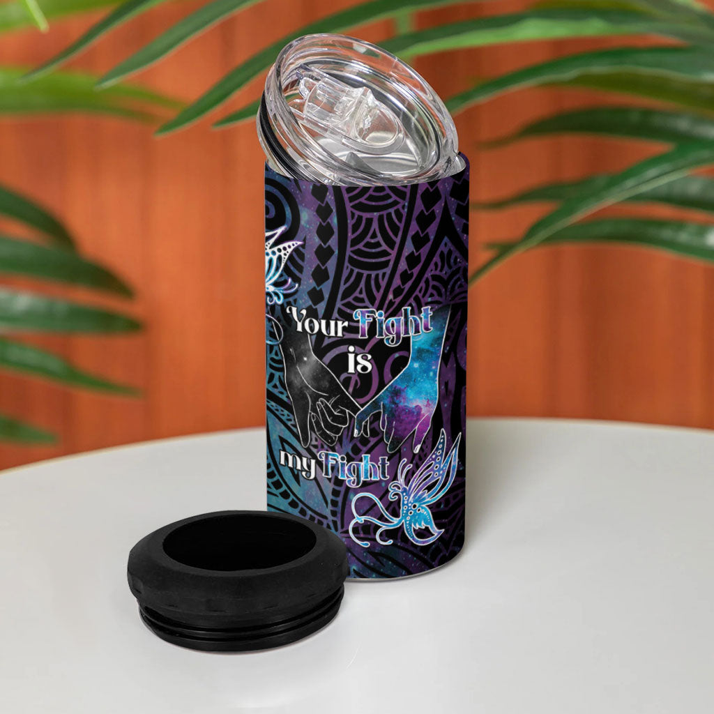 Suicide Prevention 4 in 1 Can Cooler Tumbler You Are Not Alone