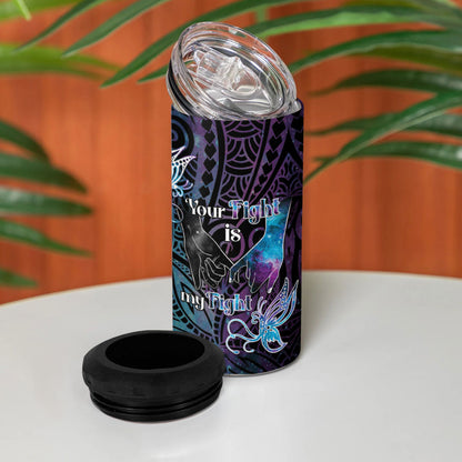 Suicide Prevention 4 in 1 Can Cooler Tumbler You Are Not Alone