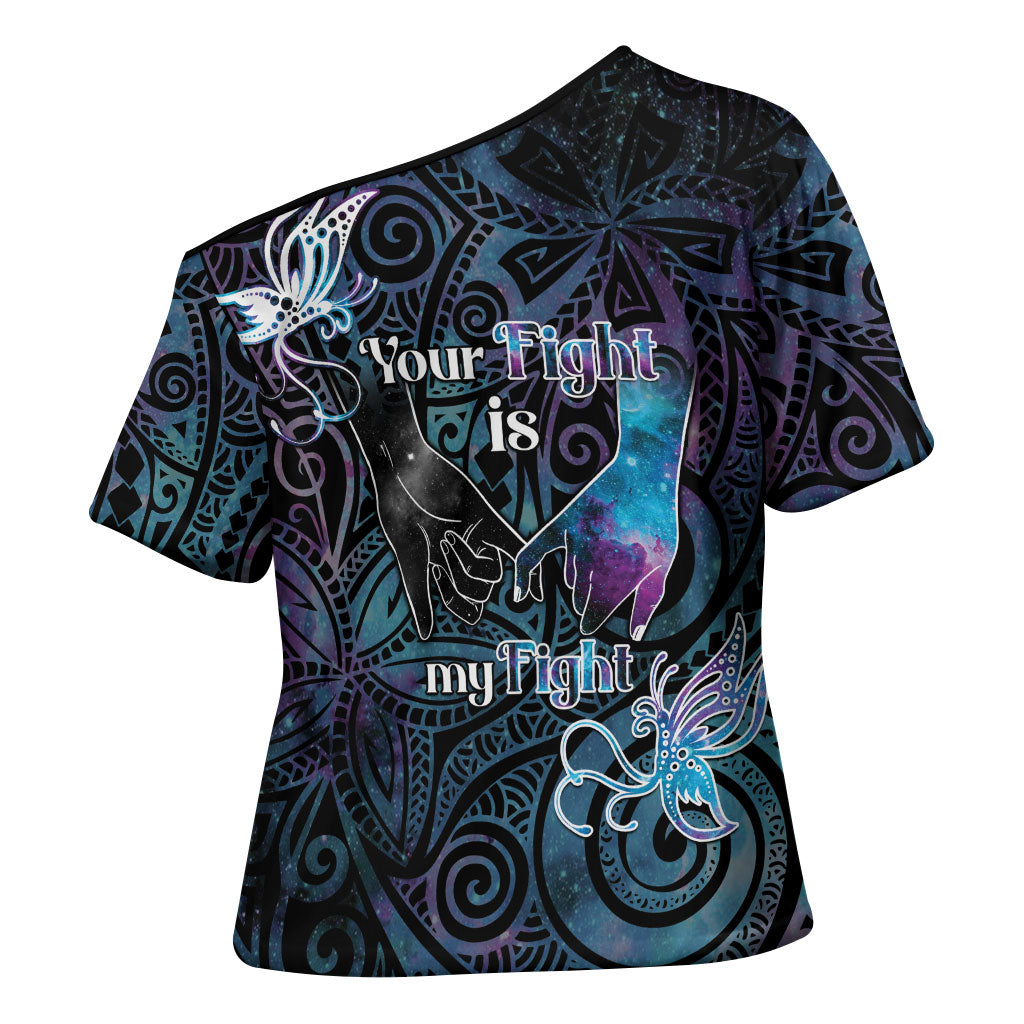 Suicide Prevention Cross Shoulder Shirt You Are Not Alone