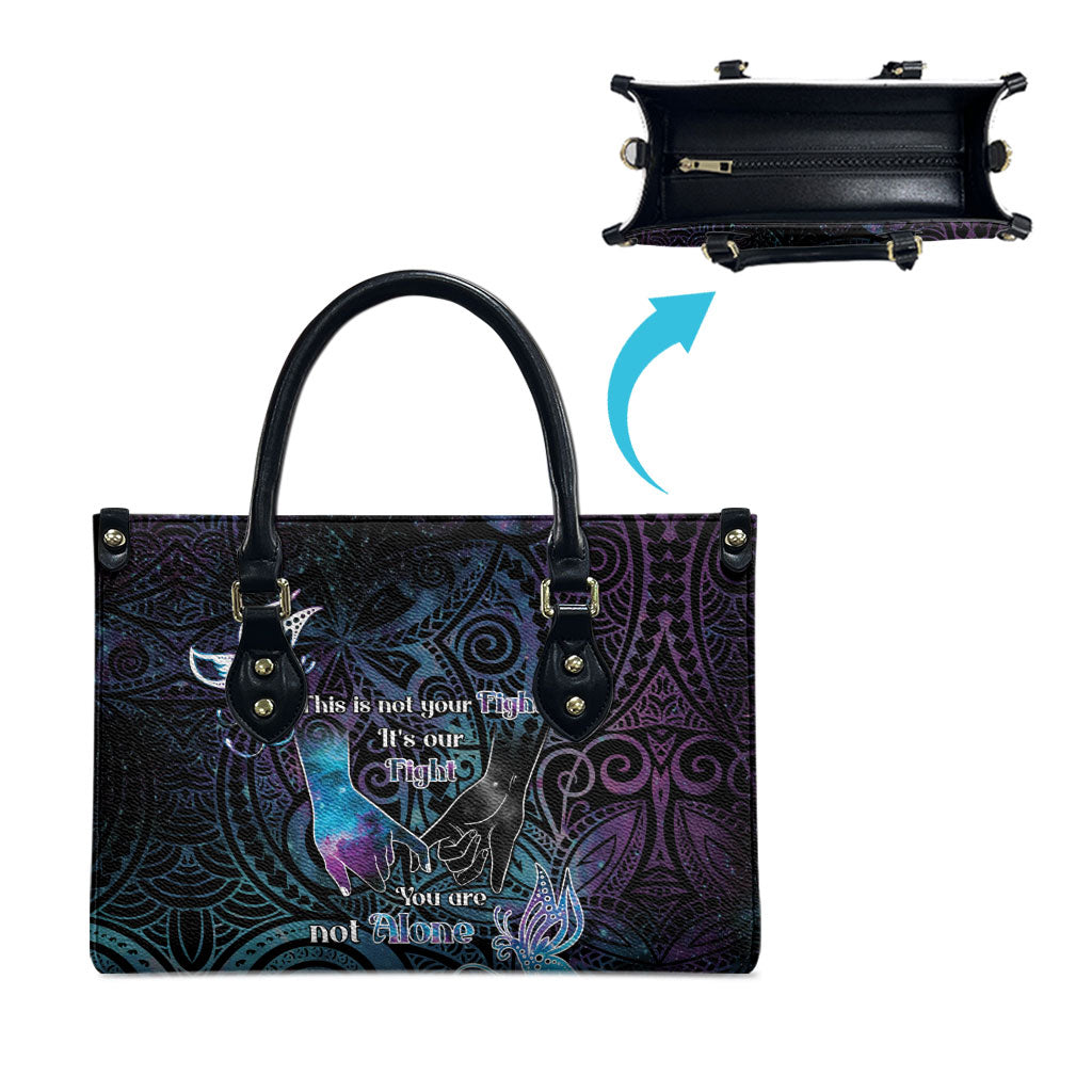 Suicide Prevention Leather Bag You Are Not Alone