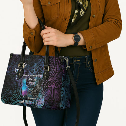 Suicide Prevention Leather Bag You Are Not Alone