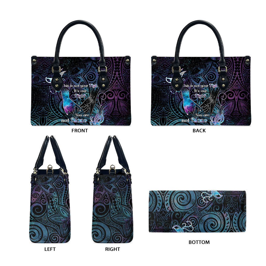 Suicide Prevention Leather Bag You Are Not Alone