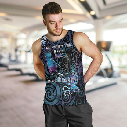 Suicide Prevention Men Tank Top You Are Not Alone
