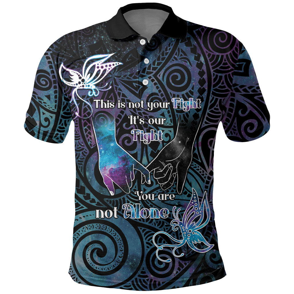 Suicide Prevention Polo Shirt You Are Not Alone