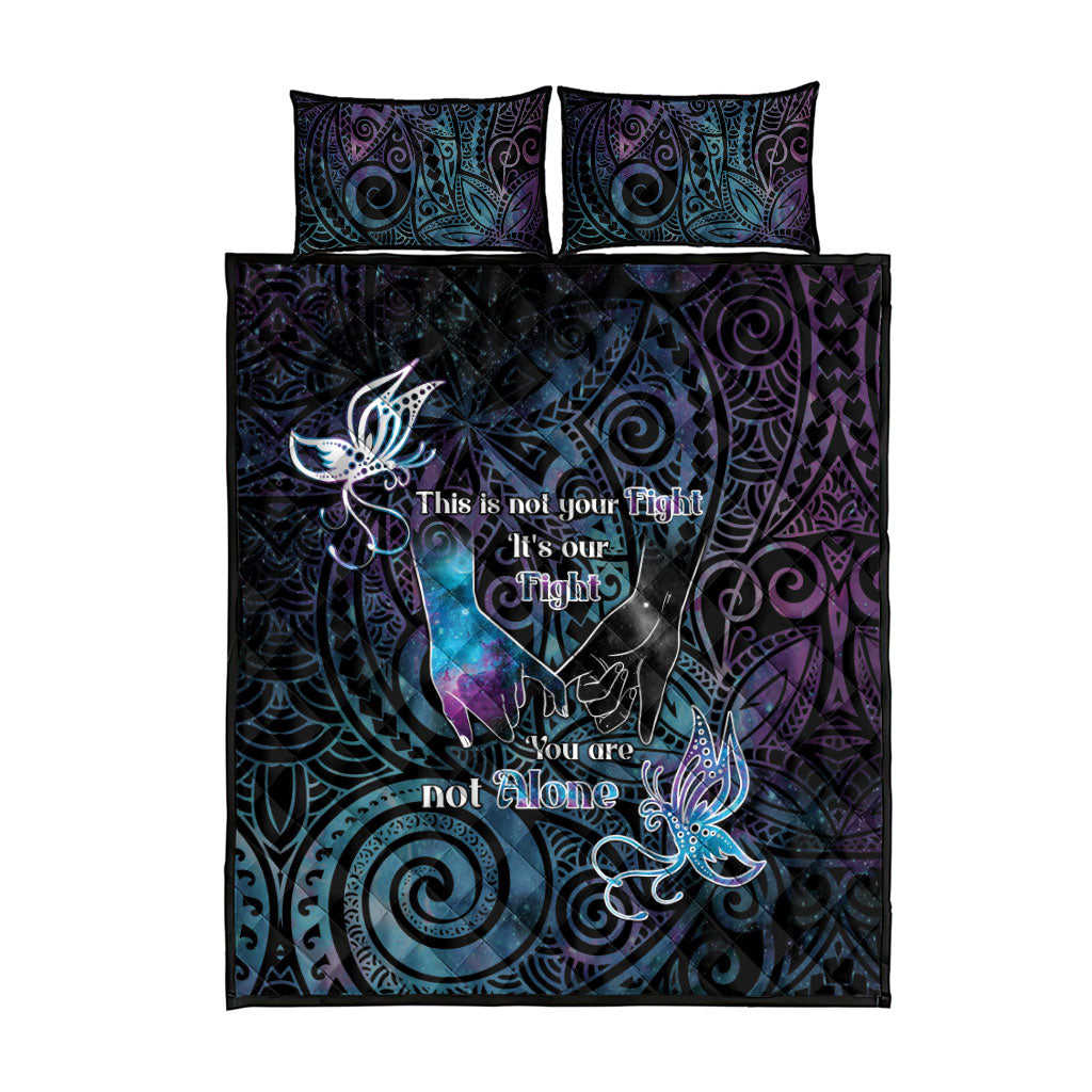 Suicide Prevention Quilt Bed Set You Are Not Alone