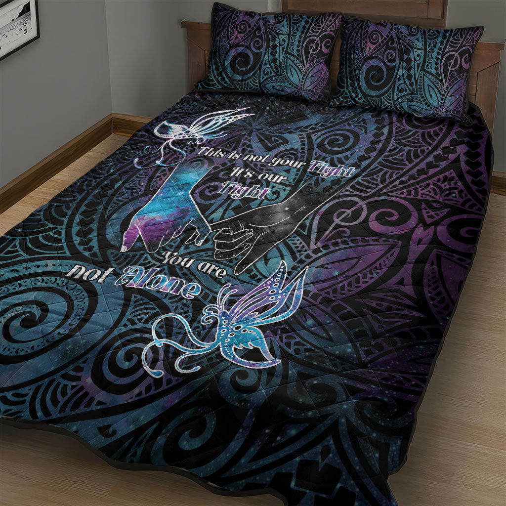 Suicide Prevention Quilt Bed Set You Are Not Alone