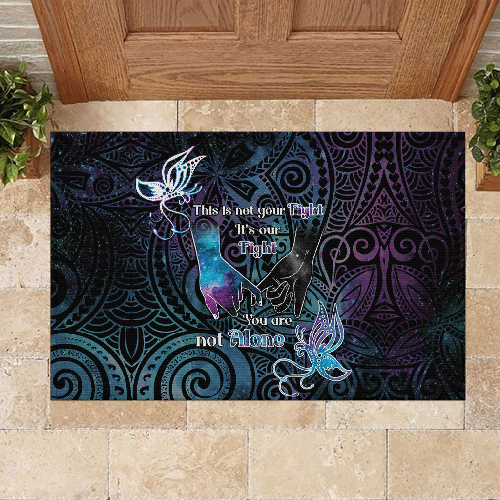 Suicide Prevention Rubber Doormat You Are Not Alone