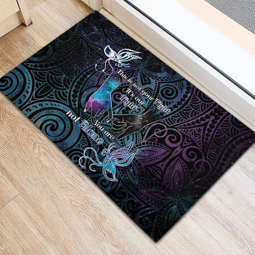 Suicide Prevention Rubber Doormat You Are Not Alone