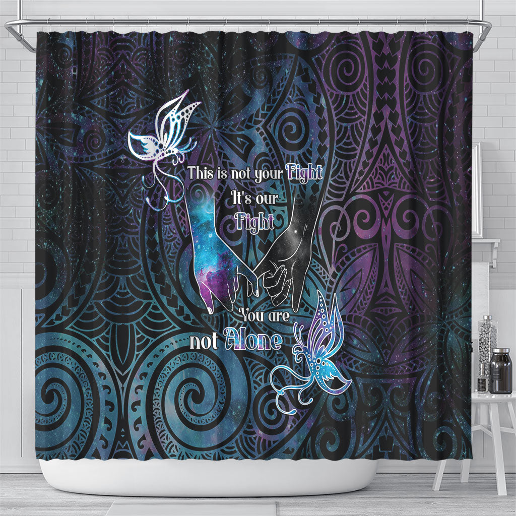Suicide Prevention Shower Curtain You Are Not Alone