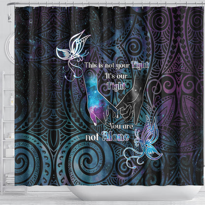Suicide Prevention Shower Curtain You Are Not Alone
