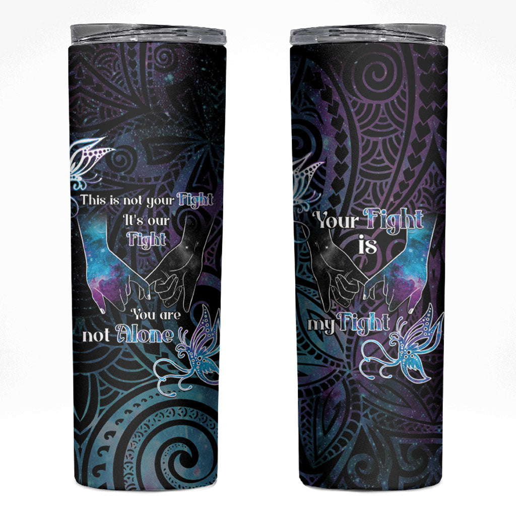 Suicide Prevention Skinny Tumbler You Are Not Alone