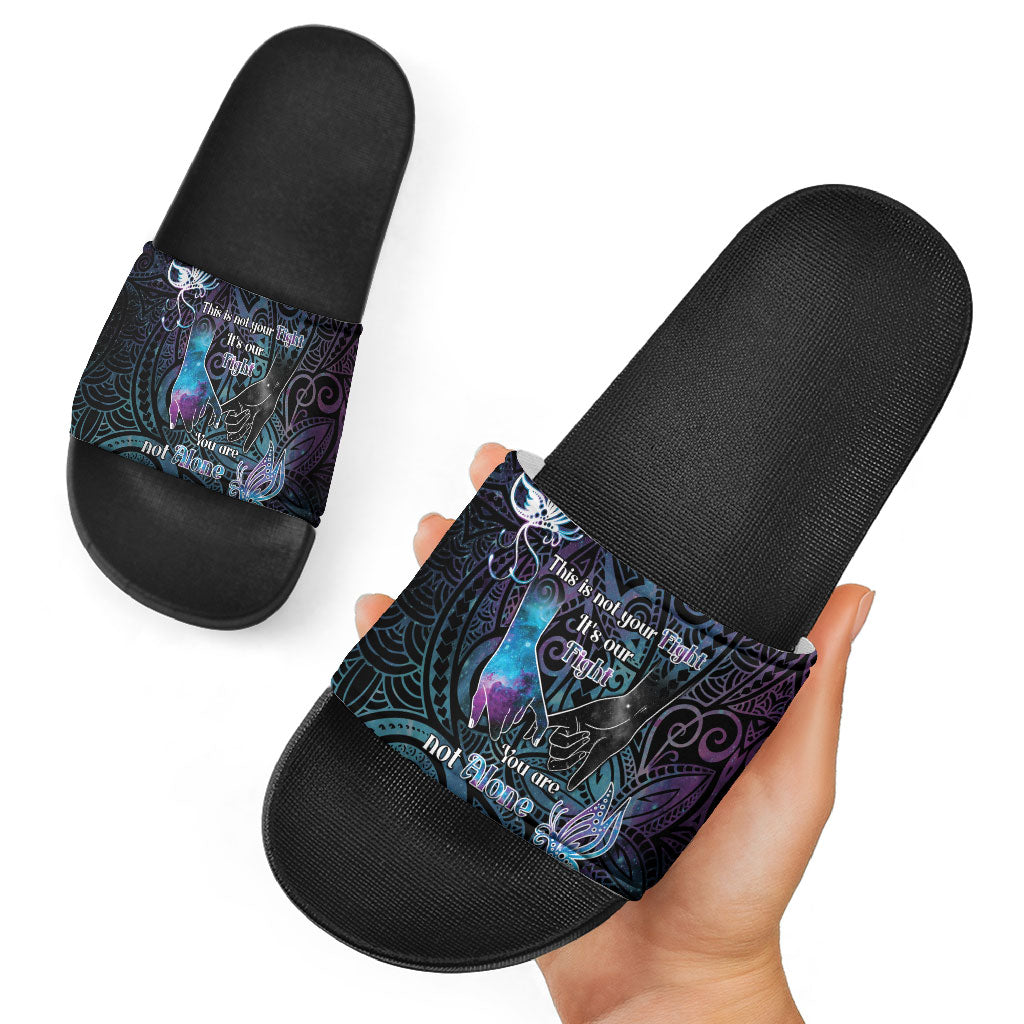 Suicide Prevention Slide Sandals You Are Not Alone