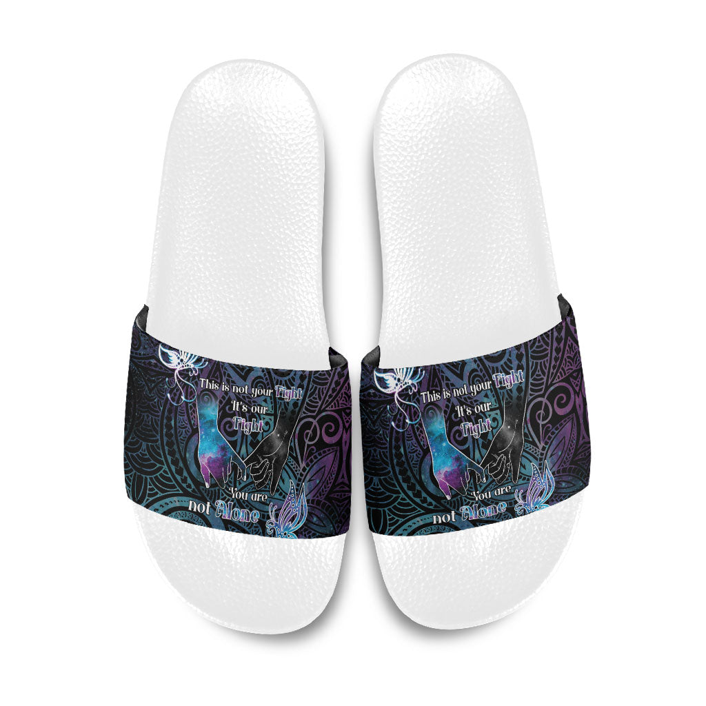 Suicide Prevention Slide Sandals You Are Not Alone