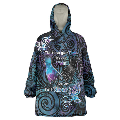 Suicide Prevention Wearable Blanket Hoodie You Are Not Alone