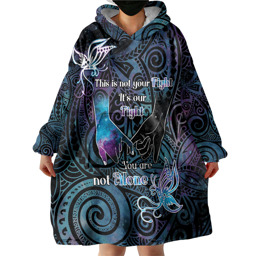 Suicide Prevention Wearable Blanket Hoodie You Are Not Alone