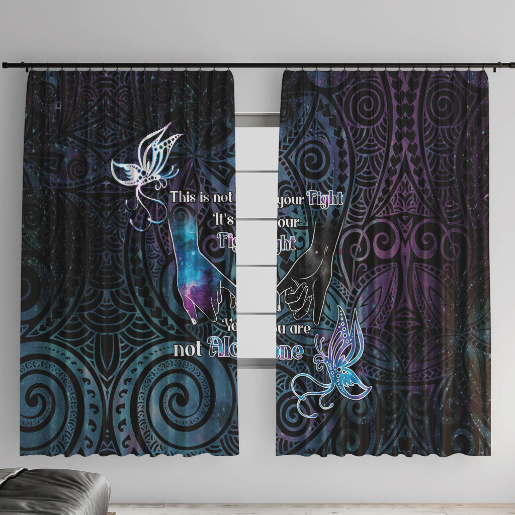 Suicide Prevention Window Curtain You Are Not Alone