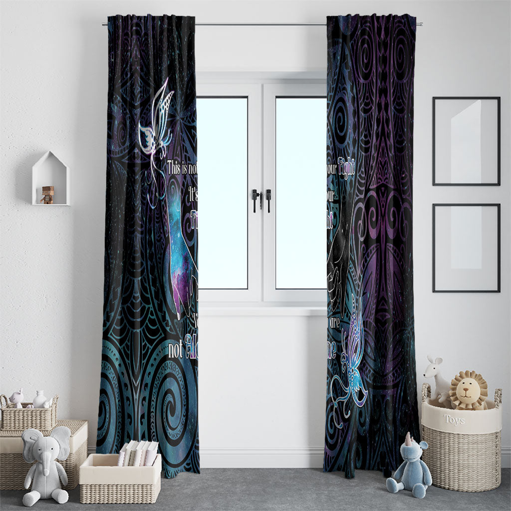 Suicide Prevention Window Curtain You Are Not Alone
